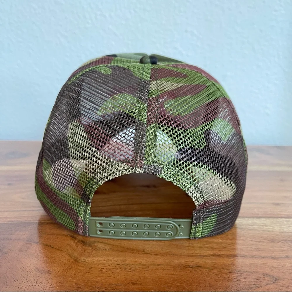 Camo Trucker Hat Embroidered Say Howdy Stay Rowdy Western Coastal Cowboy New